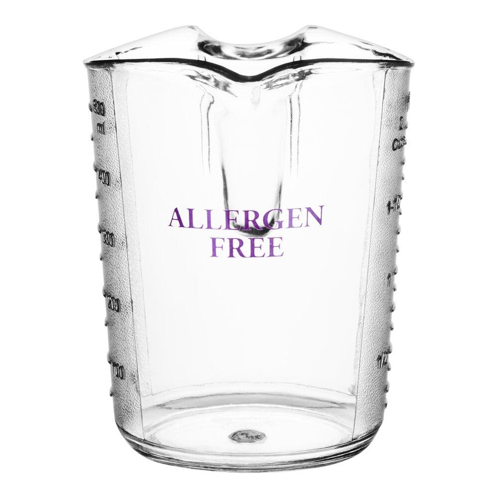 Choice 1 Pint Purple Allergen-Free Plastic Measuring Cup