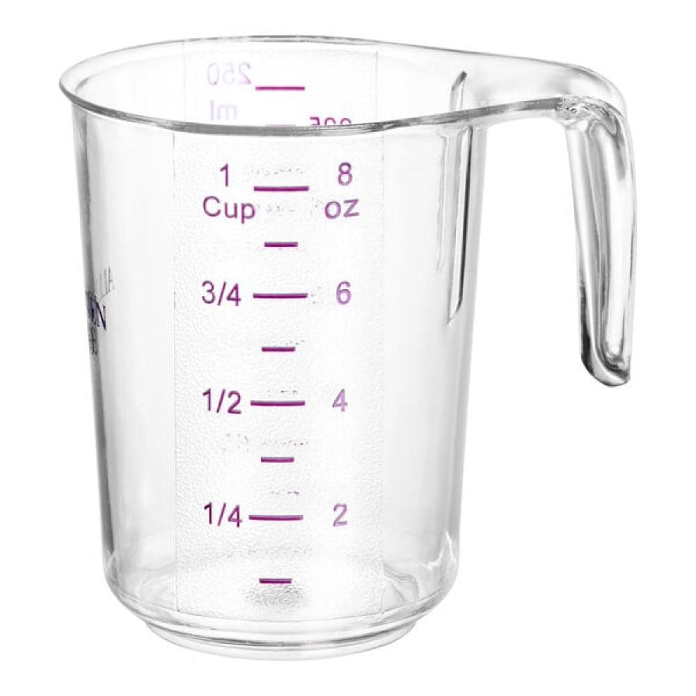 Choice 1 Cup Purple Allergen-Free Plastic Measuring Cup