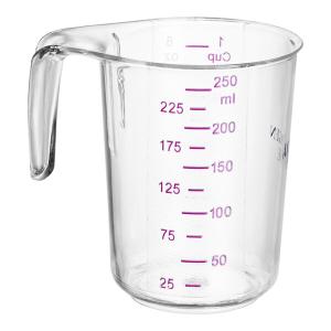 Choice 1 Cup Purple Allergen-Free Plastic Measuring Cup