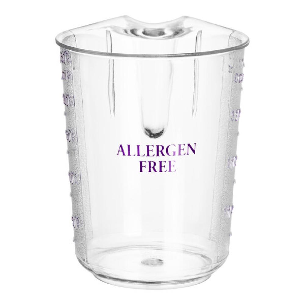 Choice 1 Cup Purple Allergen-Free Plastic Measuring Cup