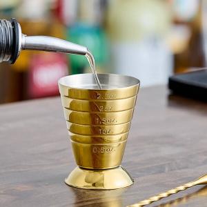 Barfly® M37069GD 2.5 oz. Gold-Plated Measuring Jigger
