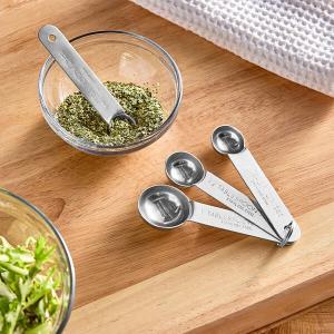 American Metalcraft MSSF75 Stainless Steel Measuring Spoon Set - 4 Piece