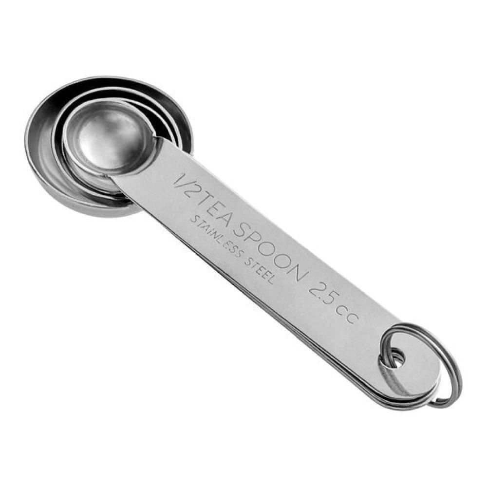 American Metalcraft MSSF75 Stainless Steel Measuring Spoon Set - 4 Piece