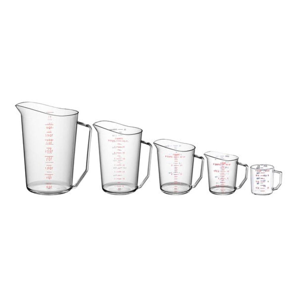 Cambro Camwear® 5-Piece Polycarbonate Measuring Cup Set, very durable!