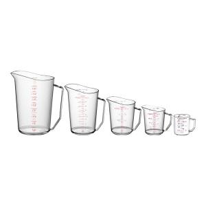 Cambro Camwear® 5-Piece Polycarbonate Measuring Cup Set, very durable!