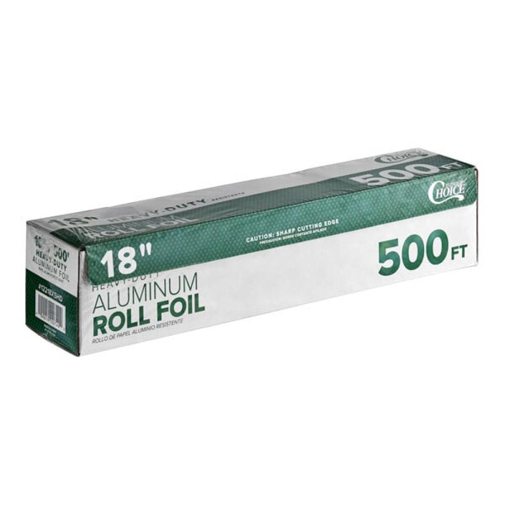 Choice 18" x 500' Food Service Heavy-Duty Aluminum Foil Roll for all your needs!