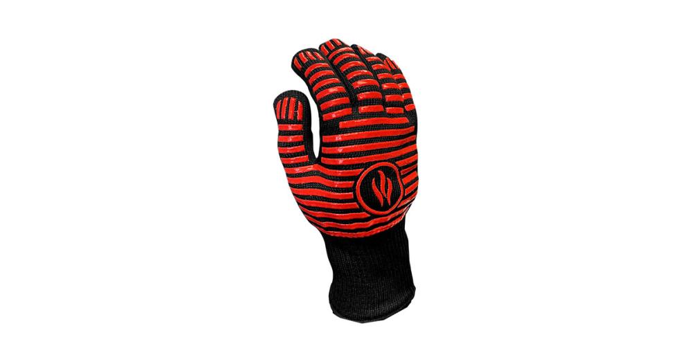 2 pair! Cordova 11" Machine-Knit BBQ Silicone Grip Oven / Grill Glove
