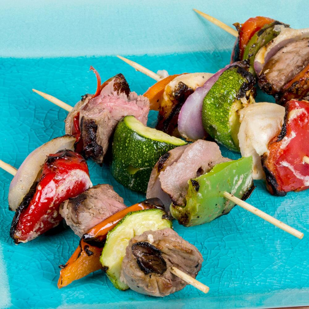 Royal Paper R806 6" Eco-Friendly Round Bamboo Skewer - 100/Pack