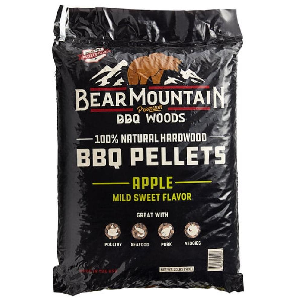 100% Natural Hardwood Apple BBQ Pellets - 20 lb.