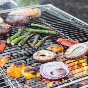 Backyard Pro CHAR-30SS 30" Heavy-Duty Stainless Steel Charcoal Grill with Adjustable Grates, Removable Legs, and Cover