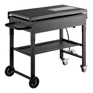 Backyard Pro 36" Steel Liquid Propane Folding Mobile Outdoor Griddle - 60,000 BTU
