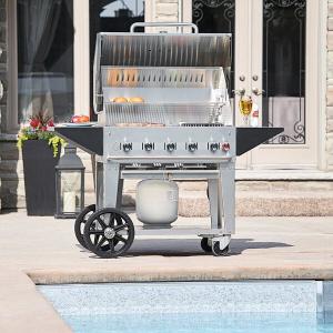 Liquid Propane 30" Mobile Outdoor Grill with Roll Dome Package