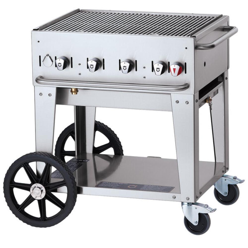 Liquid Propane 30" Mobile Outdoor Grill with Roll Dome Package