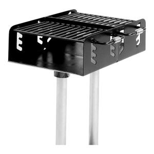20" Surface Mount Dual Grate Grill with 3 1/2" Post Diameter Posts