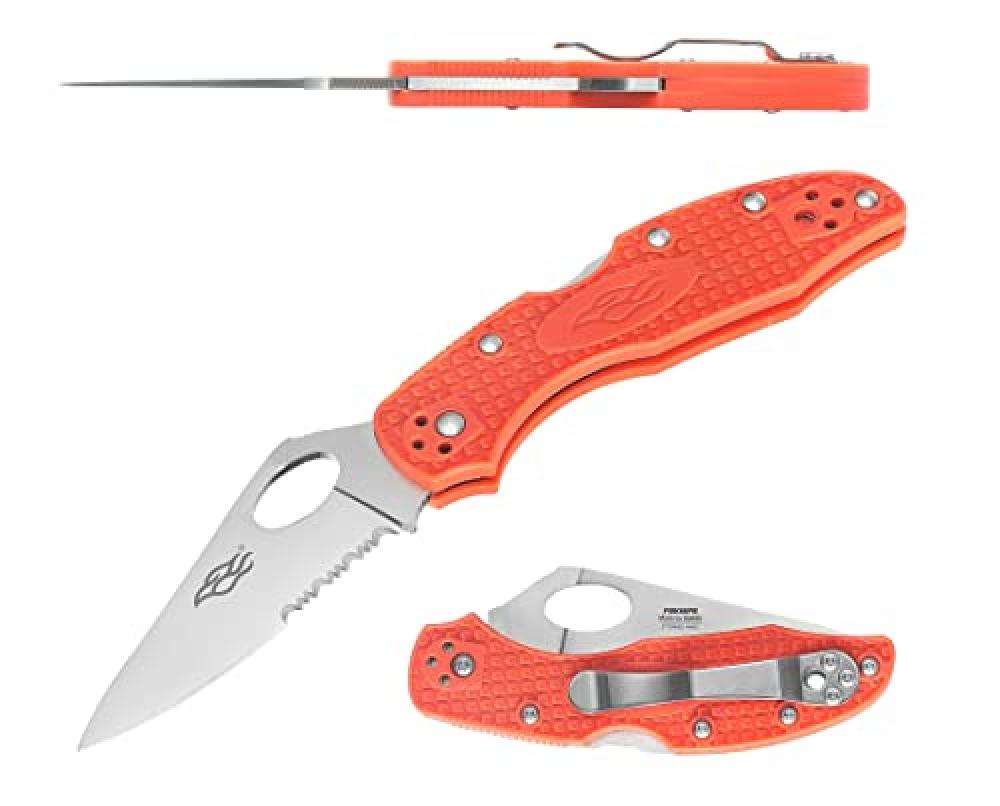 Firebird GANZO F759MS Pocket Folding Knife Nylon Glass Fiber Anti-Slip Handle 440C Stainless Steel Serrated Blade Outdoor EDC Knife