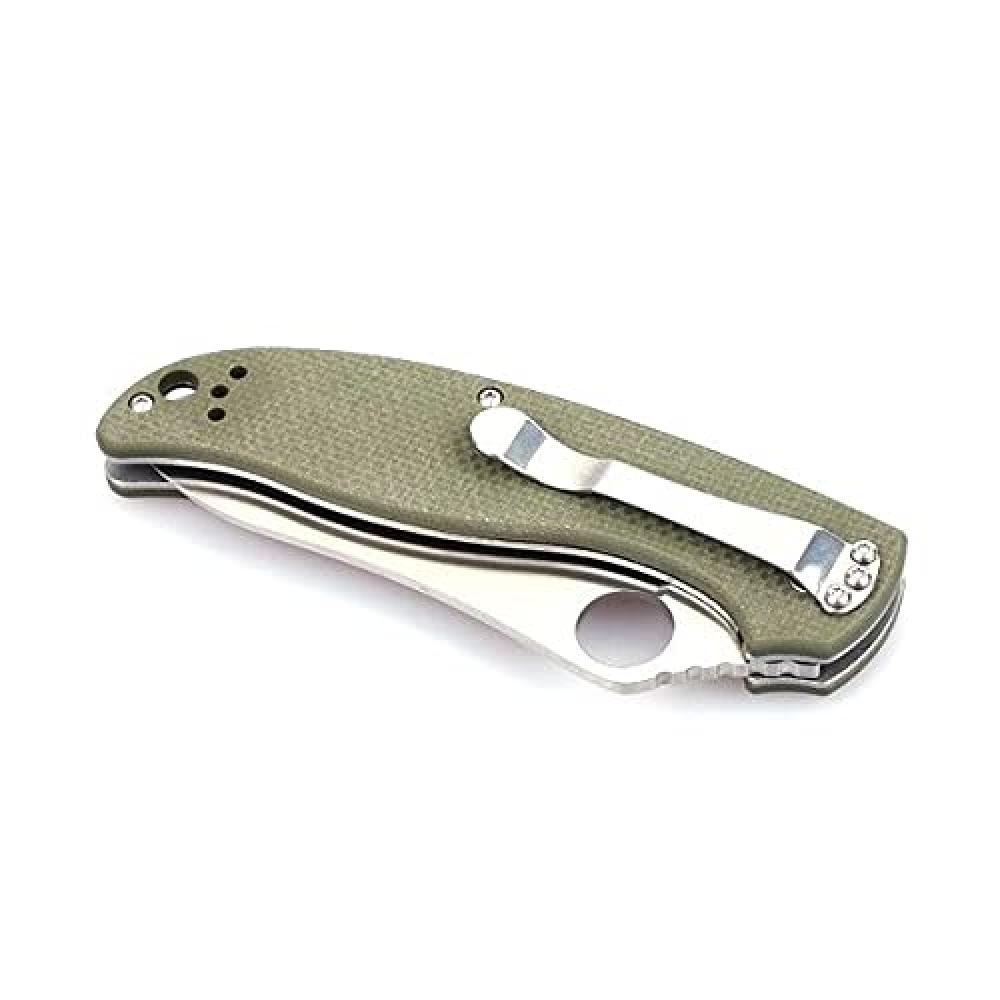 Ganzo G734 Folding Pocket Knife 440C Stainless Steel Blade G10 Handle with Clip Camping Fishing Hunting Outdoor EDC Knife