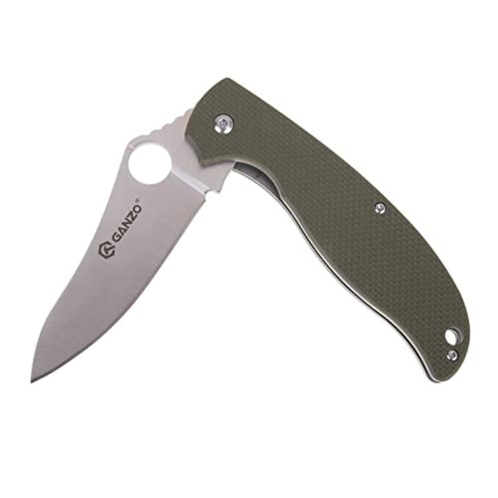 Ganzo G734 Folding Pocket Knife 440C Stainless Steel Blade G10 Handle with Clip Camping Fishing Hunting Outdoor EDC Knife