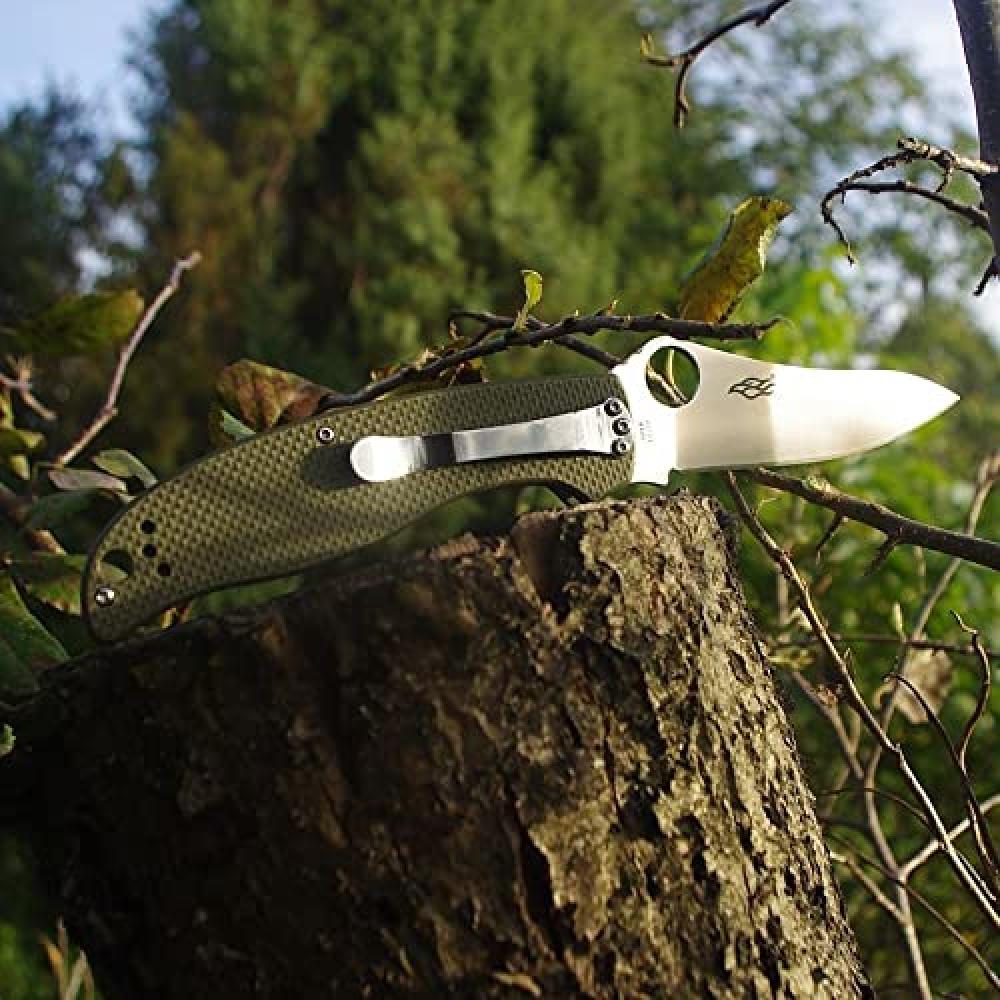 Ganzo G734 Folding Pocket Knife 440C Stainless Steel Blade G10 Handle with Clip Camping Fishing Hunting Outdoor EDC Knife