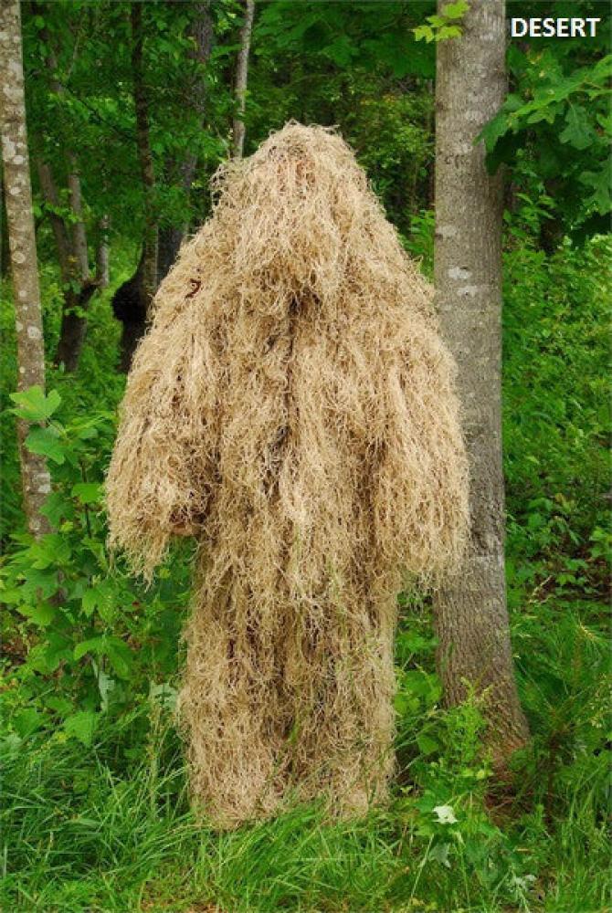 USA Made Ultra Light Desert Ghillie Suit Jacket and Pants set