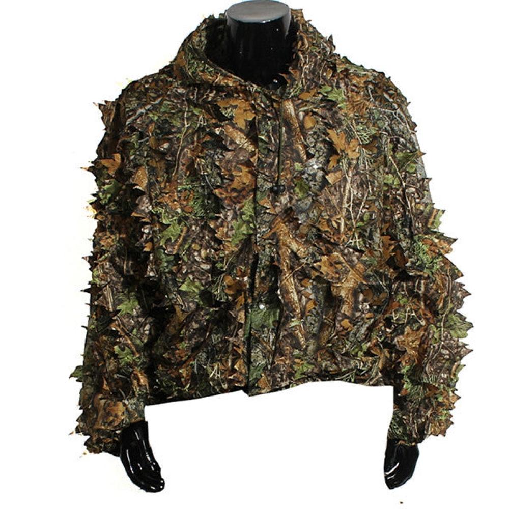 Woodland Camouflage clothing 3D jungle Hunting Hide Leaf Ghillie Suit 