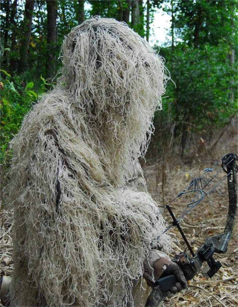 USA Made Desert Ultra Light Ghillie Jacket for Bow Hunting