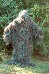 Woodland Ghillie Suit Poncho Jute Thread