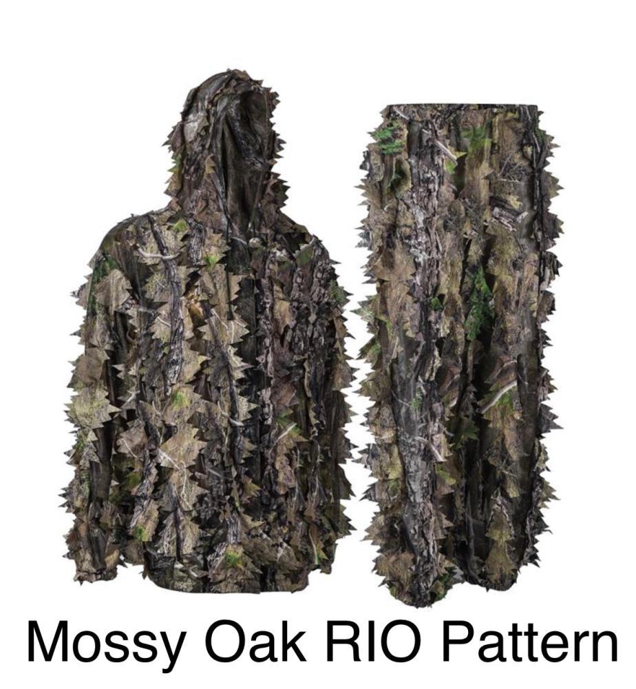 Mossy Oak Leafy Camouflage Suit in 3D