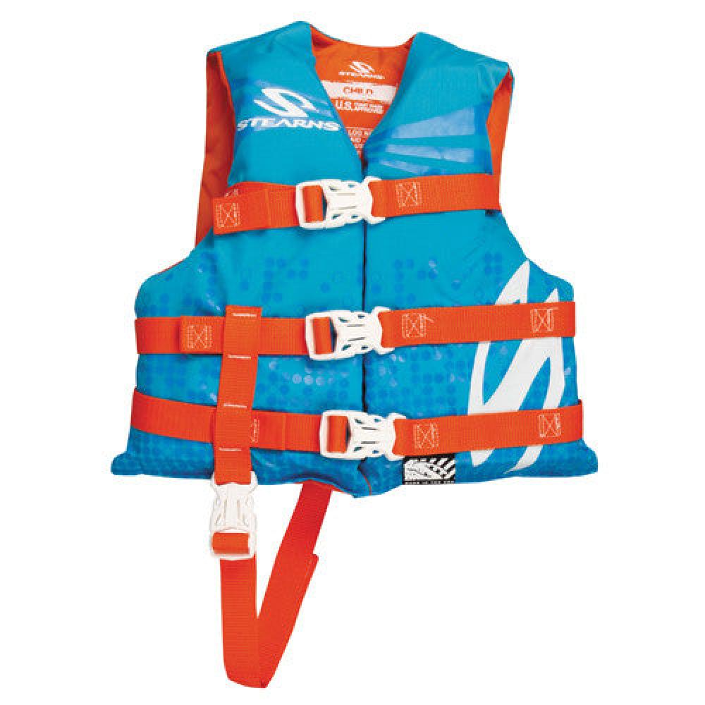 Child Nylon Blu Flotation Safety Vest