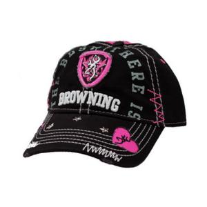 Cap, Sweetheart Meshback Black / Hot Pink