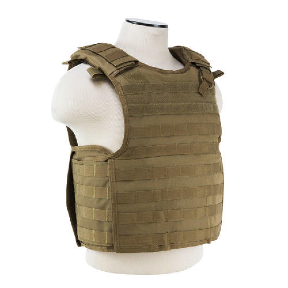 Quick Release Plate Carrier Vest - Tan - Prepper99.com Fast Shipping!