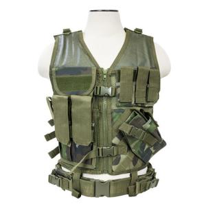 Vism Tactical Vest Woodland Camo - Medium to XL