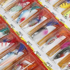 30Pcs Assorted Trout Spoon Metal Fishing Lures Spinner Baits Tackle