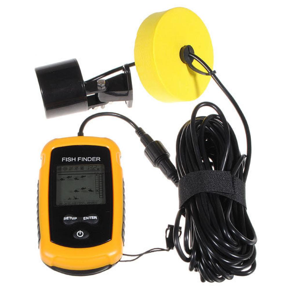 Sonar Sensor Fish Finder Alarm Beam Transducer 100m LCD Portable - Prepper99.com Fast Shipping!