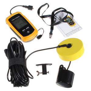 Sonar Sensor Fish Finder Alarm Beam Transducer 100m LCD Portable - Prepper99.com Fast Shipping!