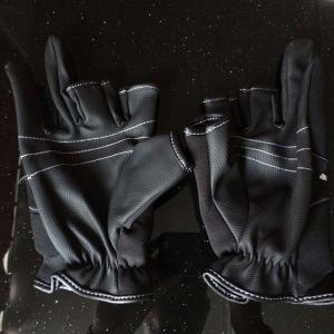 Fishing Gloves Cut 3 Fingerless Jigging Fishing Stretch Gloves Size XL