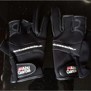 Fishing Gloves Cut 3 Fingerless Jigging Fishing Stretch Gloves Size XL