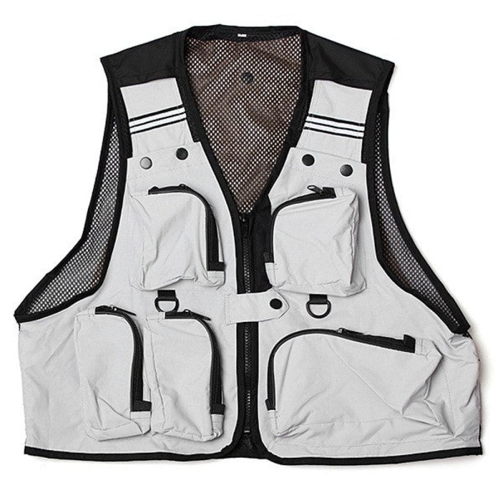 Multi Pockets Fishing Hunting Mesh Vest Mens Outdoor Leisure Jacket