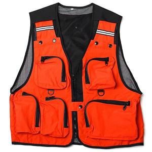 Multi Pockets Fishing Hunting Mesh Vest Mens Outdoor Leisure Jacket