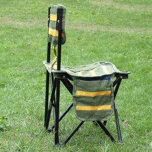 Outdoor Portable Striped Folding Fishing Chair
