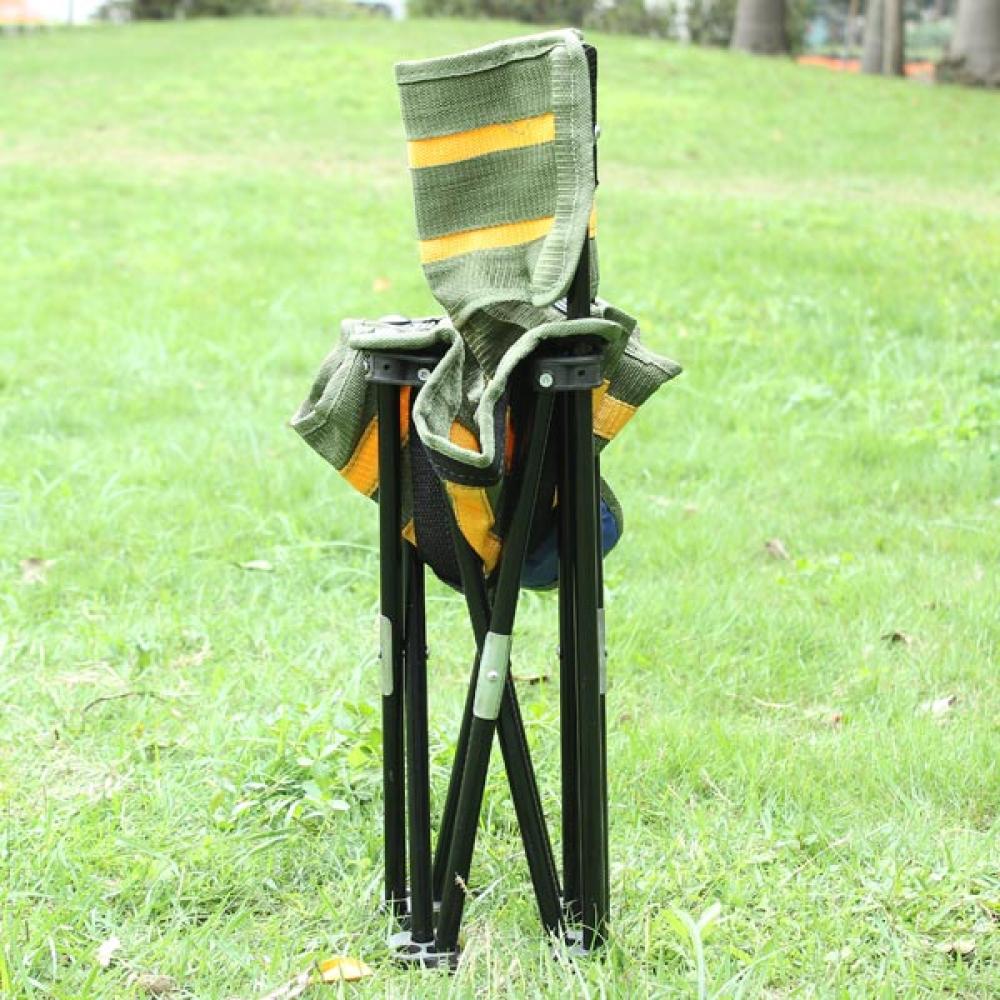 Outdoor Portable Striped Folding Fishing Chair