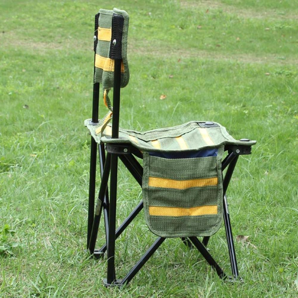 Outdoor Portable Striped Folding Fishing Chair