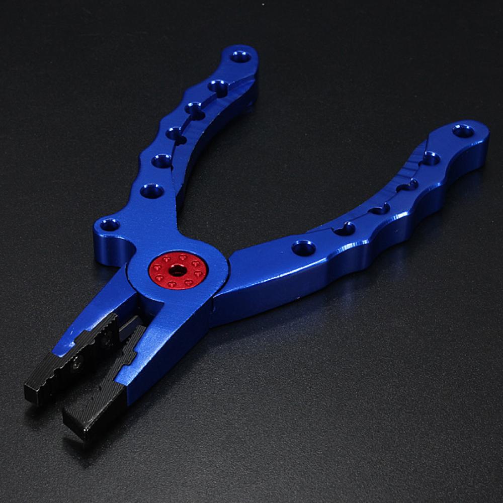 15CM Stainless Steel Jaw Aluminum Body Bent Nose Fishing Pliers