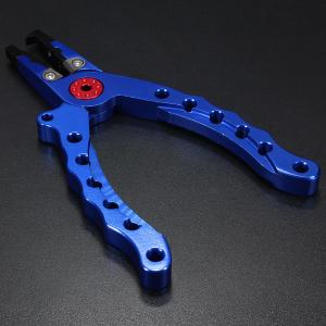 15CM Stainless Steel Jaw Aluminum Body Bent Nose Fishing Pliers
