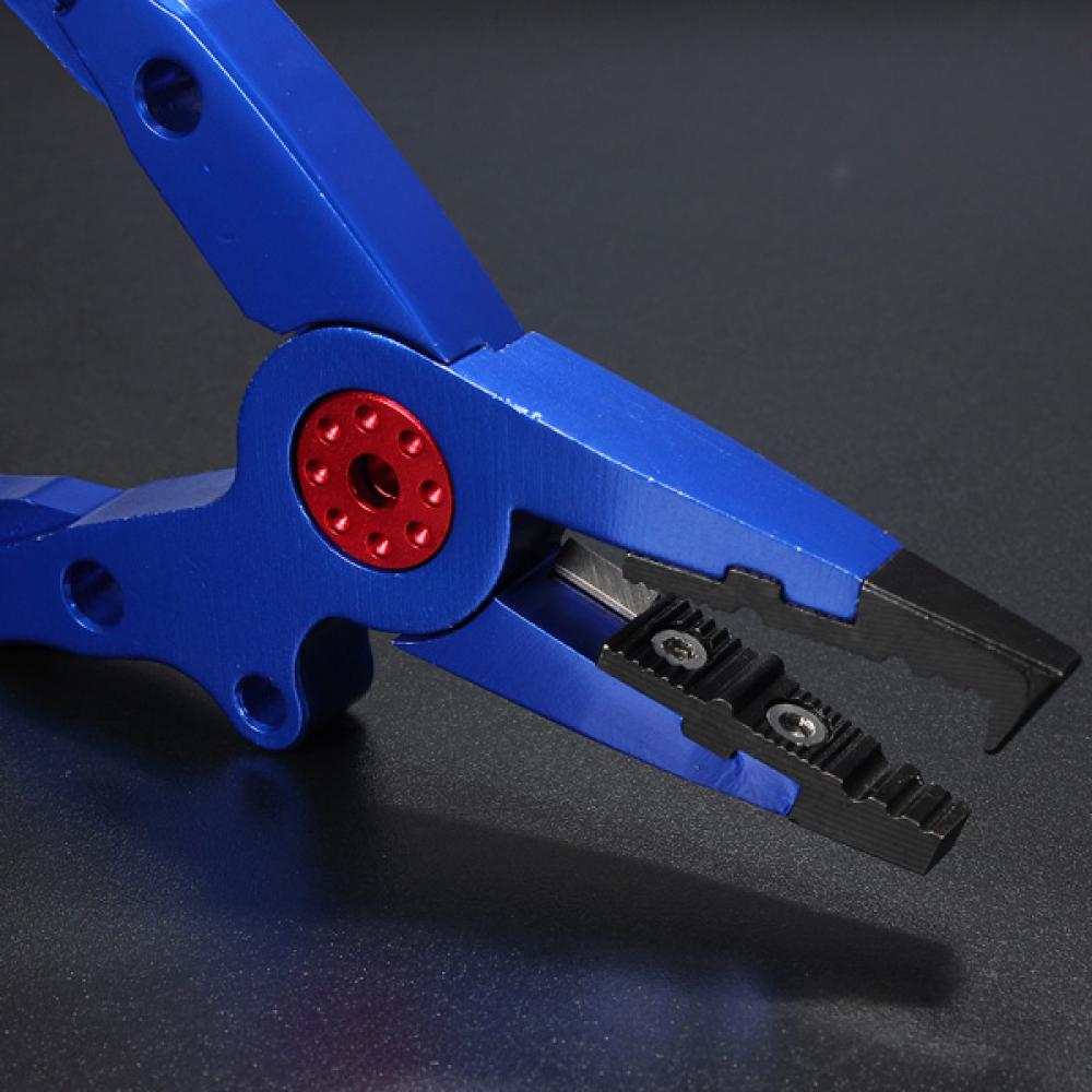 15CM Stainless Steel Jaw Aluminum Body Bent Nose Fishing Pliers