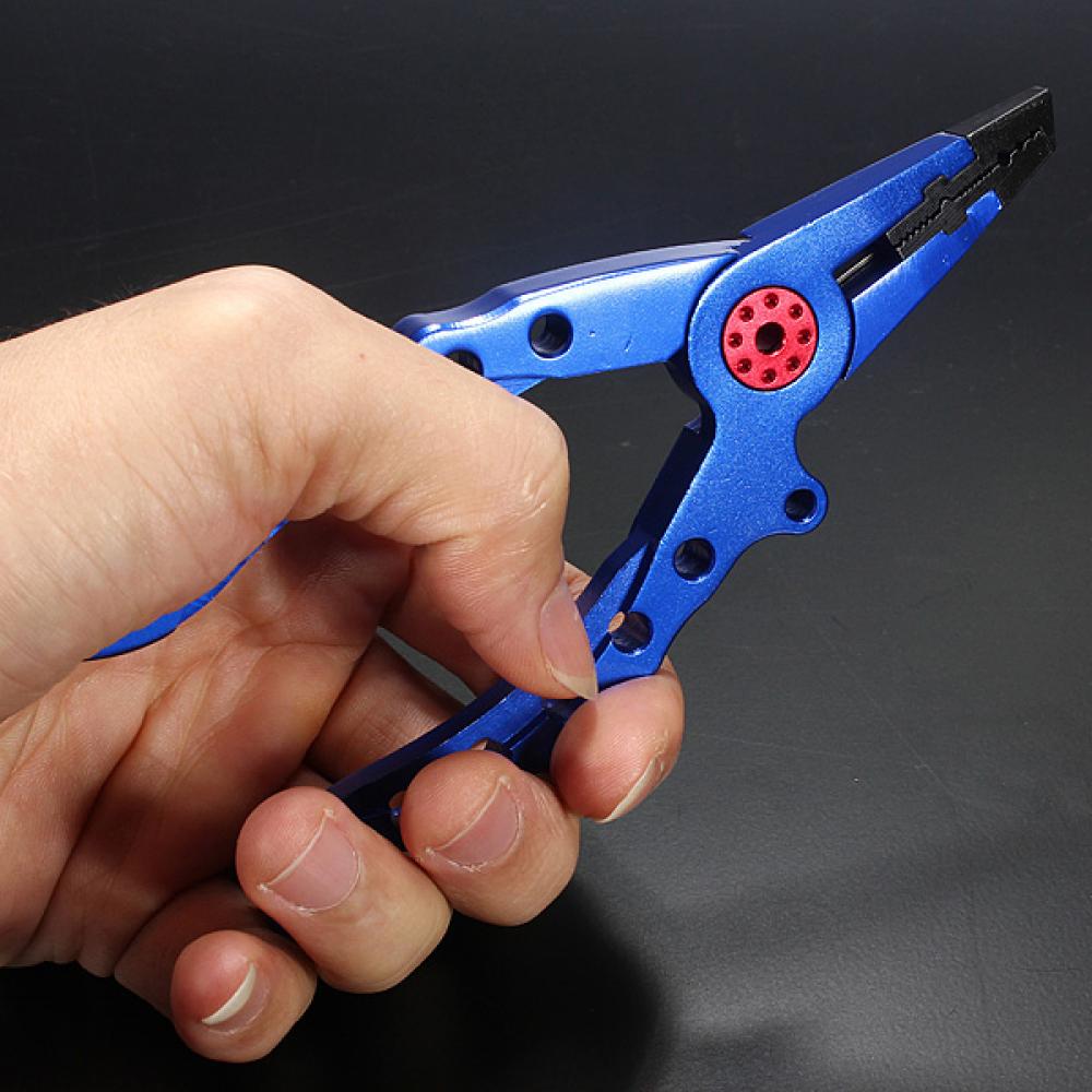 15CM Stainless Steel Jaw Aluminum Body Bent Nose Fishing Pliers