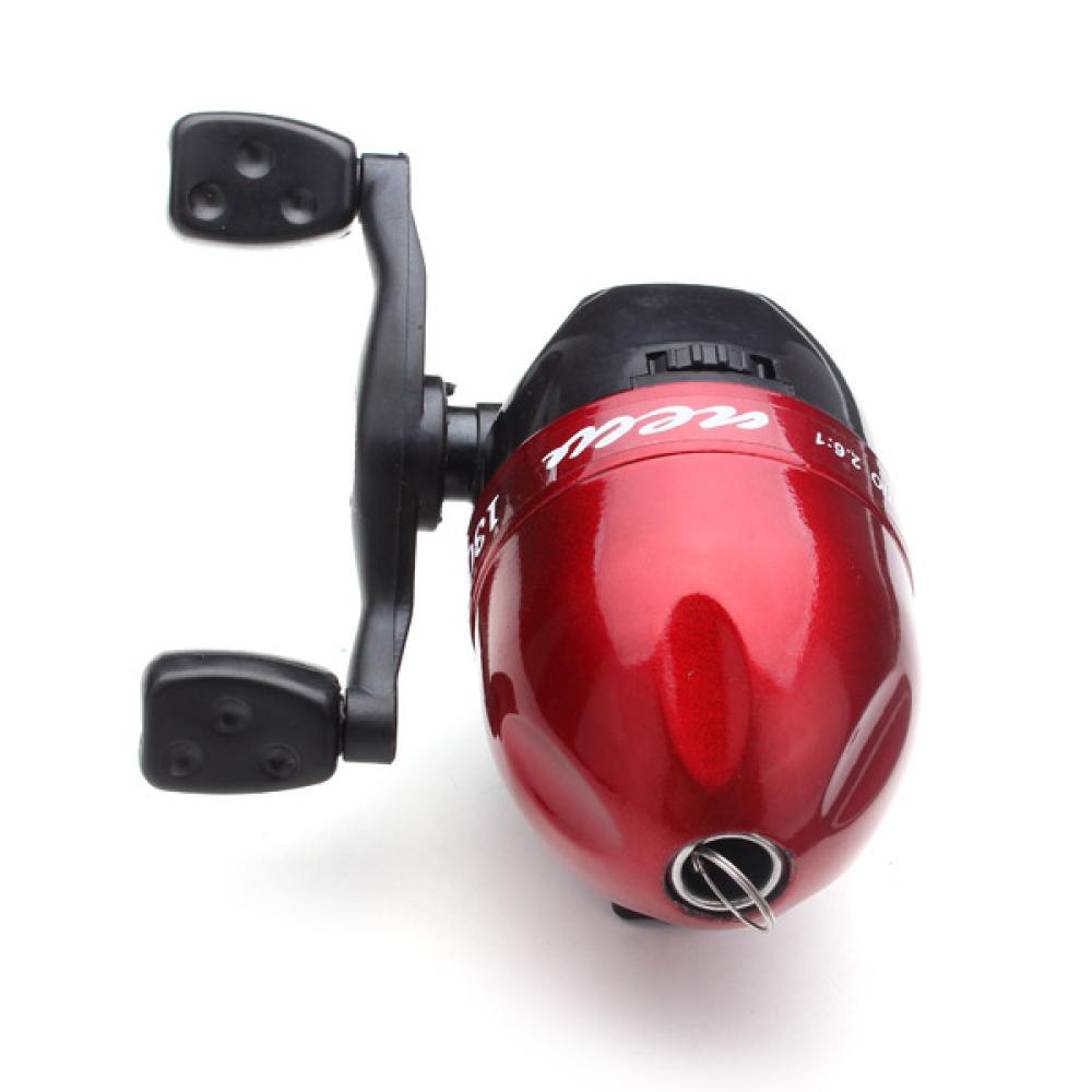 Mini Fishing Rod Fiber Glass pole + Fishing Spinning Reel