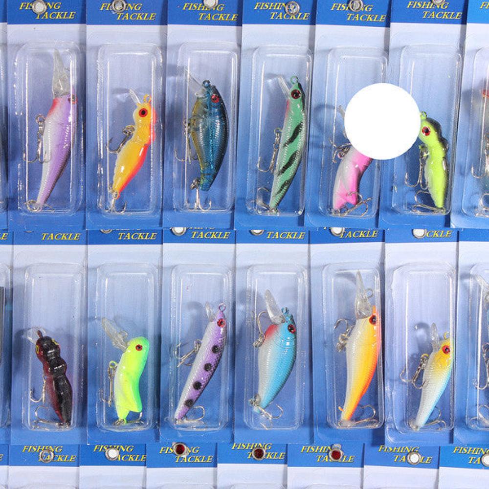 30pcs Kind of Fishing Lures Crank bait Baits Hooks Tackle EP9