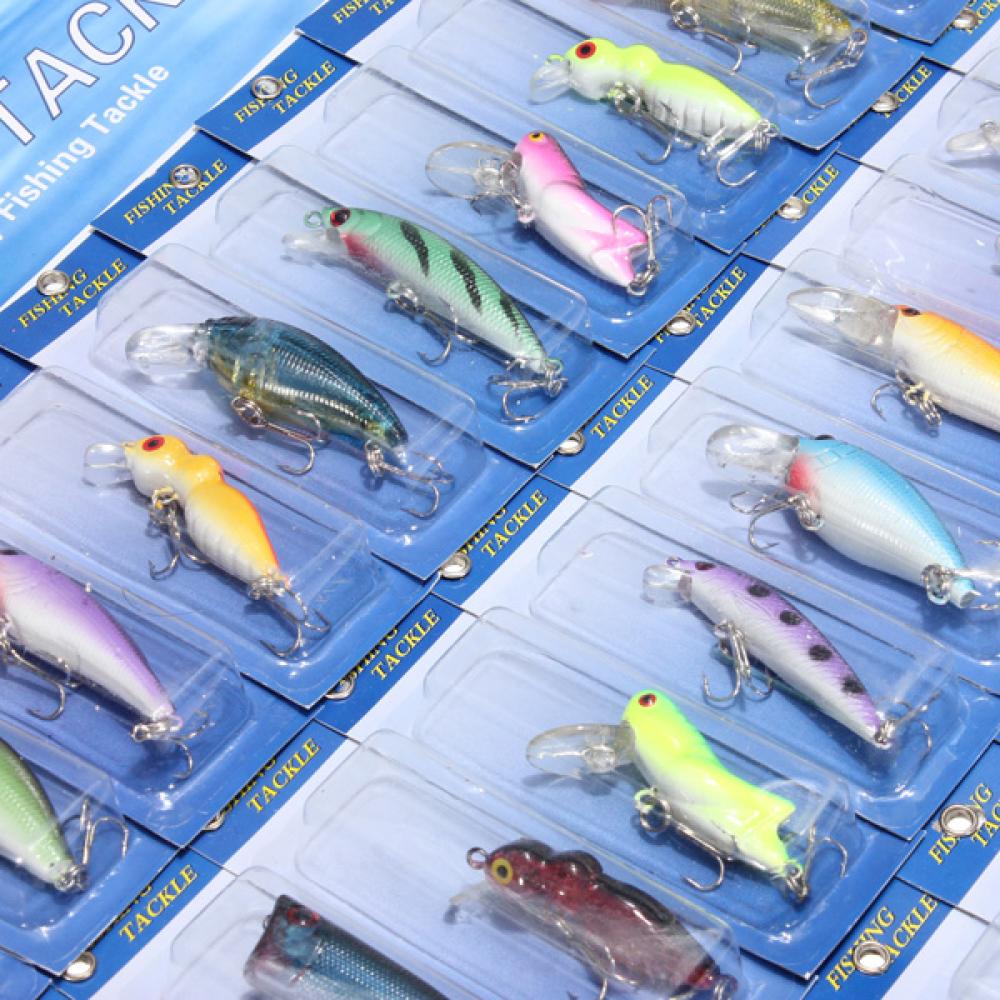 30pcs Kind of Fishing Lures Crank bait Baits Hooks Tackle EP9