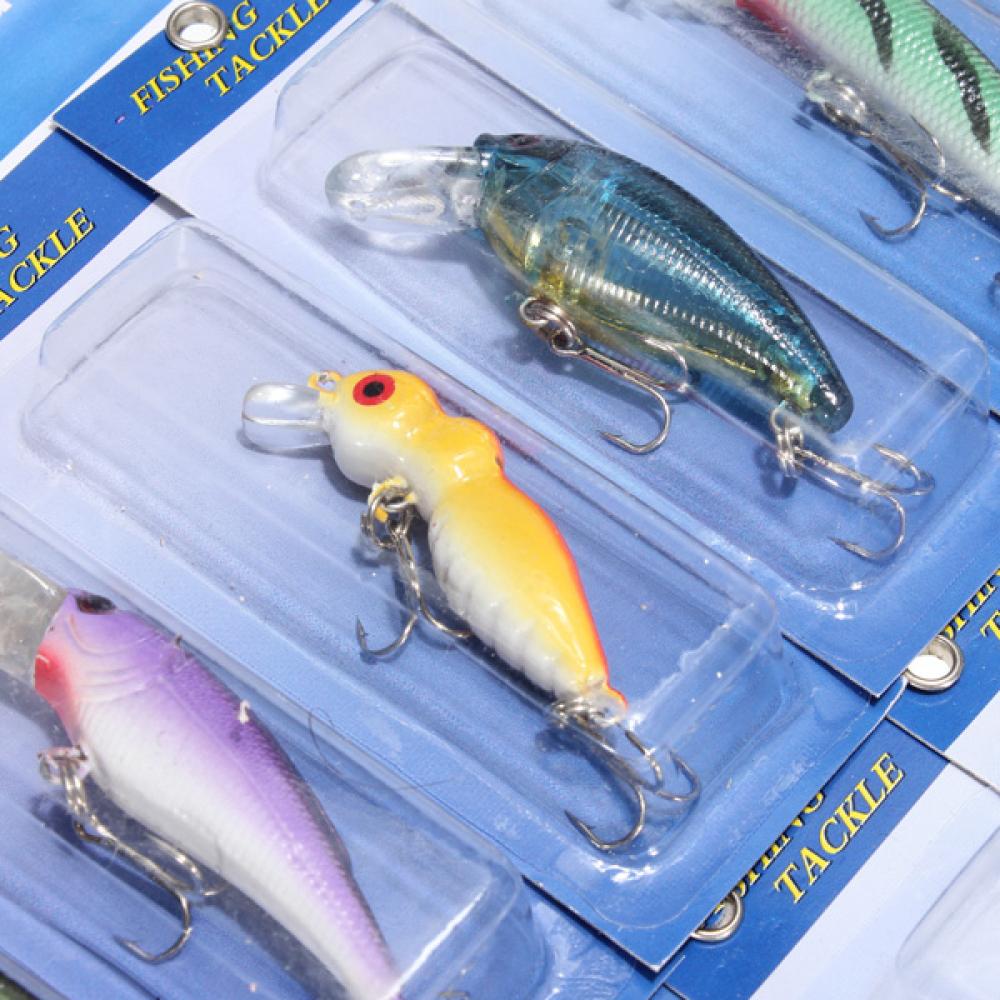 30pcs Kind of Fishing Lures Crank bait Baits Hooks Tackle EP9