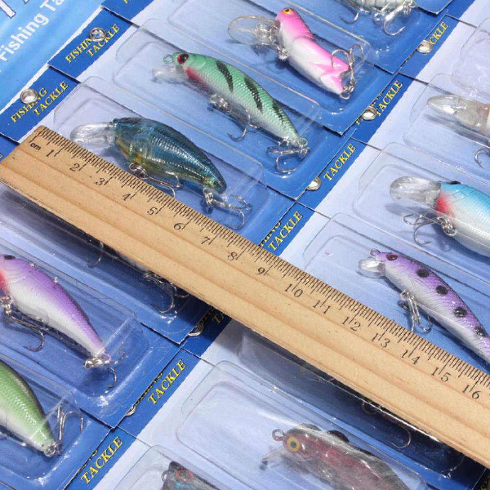 30pcs Kind of Fishing Lures Crank bait Baits Hooks Tackle EP9